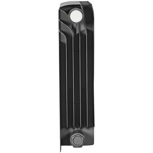 Биметаллический радиатор отопления Stout Titan Ventil 350 12 секций нижнее правое подключение графит RAL 7024