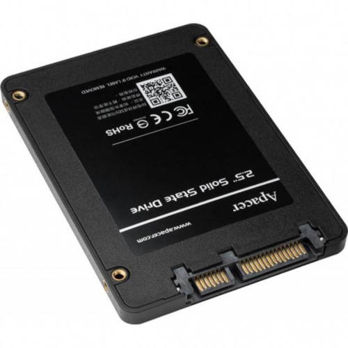 SSD Apacer PANTHER AS340 (AP120GAS340XC-1) 120Gb SATA 2.5" 7mm, R550/W520 Mb/s, IOPS 80K, MTBF 1,5M, 3D NAND, Retail