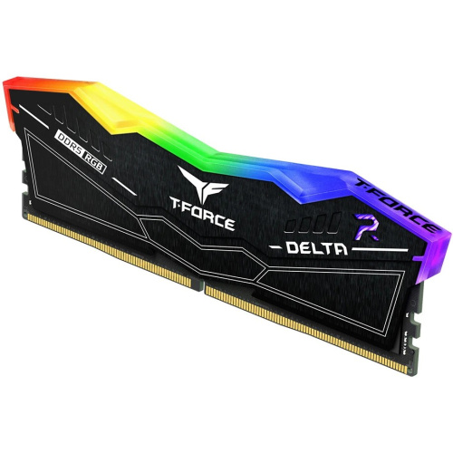 ОЗУ TEAMGROUP T-Force Delta RGB 64GB (FF3D564G6000HC38JDC01) (2x32GB) DDR5 6000MHz CL38 (38-46-46-84) 1.35V / Black