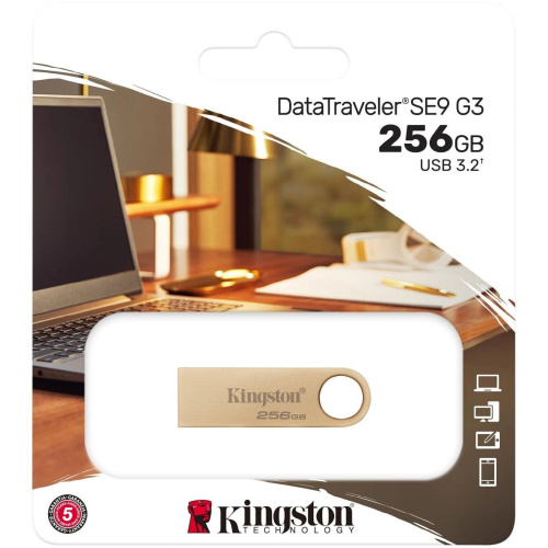 USB-флешка Kingston DataTraveler SE9 DTSE9G3/256GB 256GB USB3.0 серебристый
